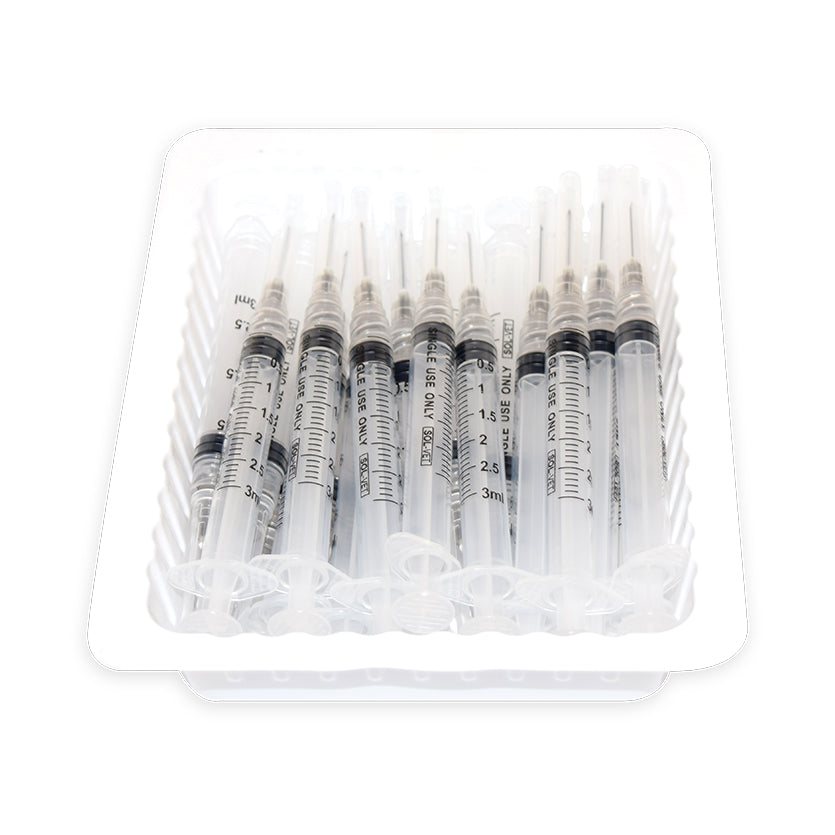 Sol-M® Luer Lock Syringe with Exchangeable Hypodermic Needle - Flash Sale