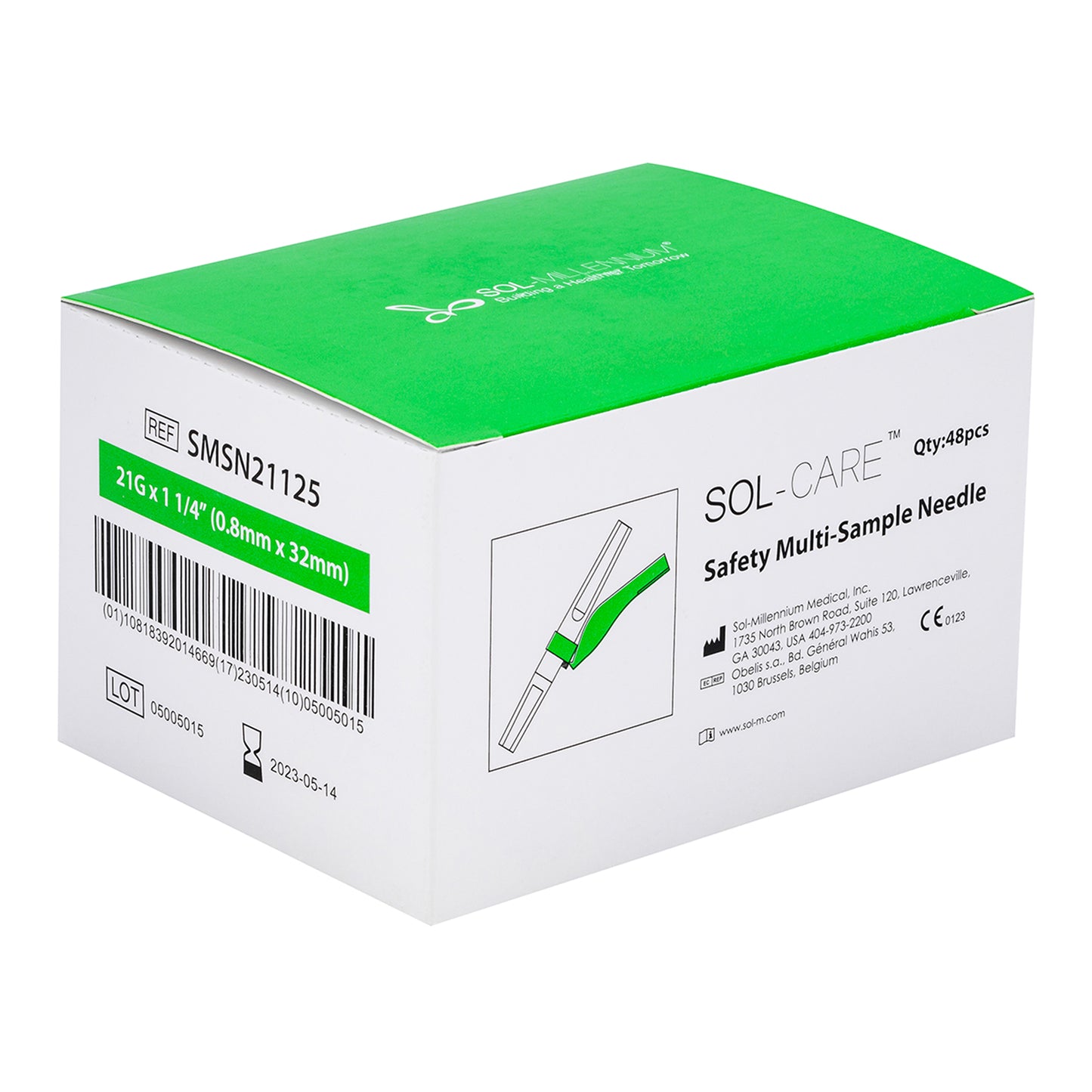 Sol-Care® Safety Multi-Sample Needle