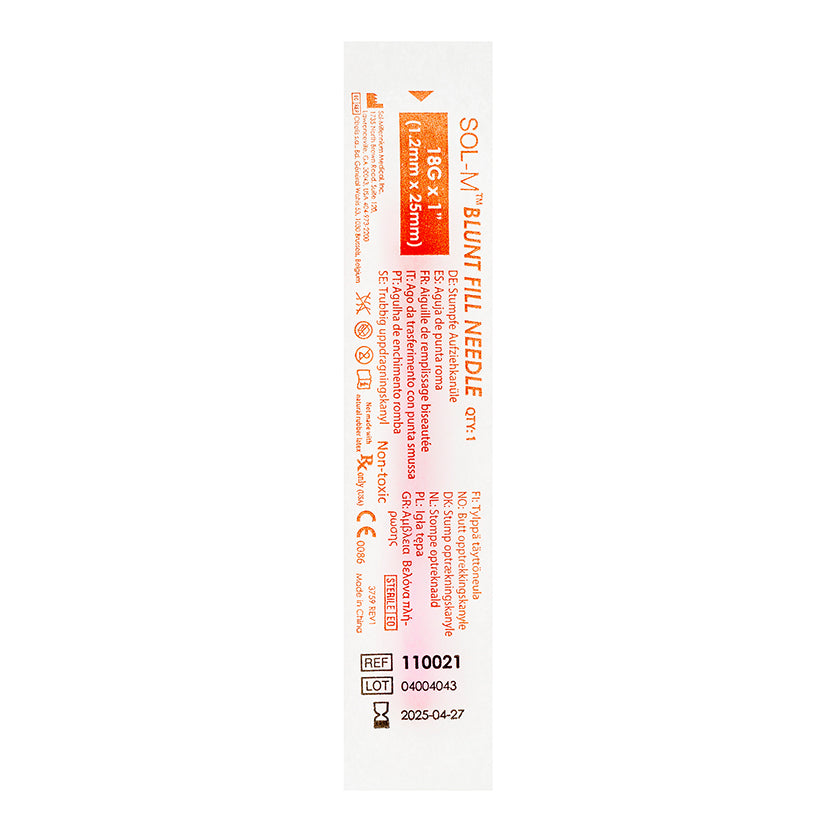 Sol-M® Blunt Fill Needle
