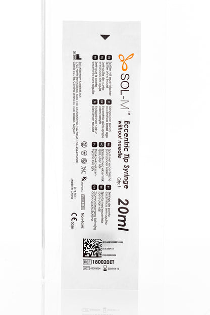 Sol-M® Eccentric Tip Syringe without Needle