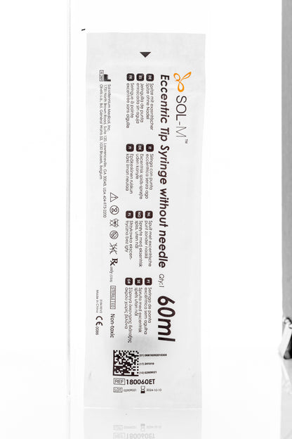 Sol-M® Eccentric Tip Syringe without Needle