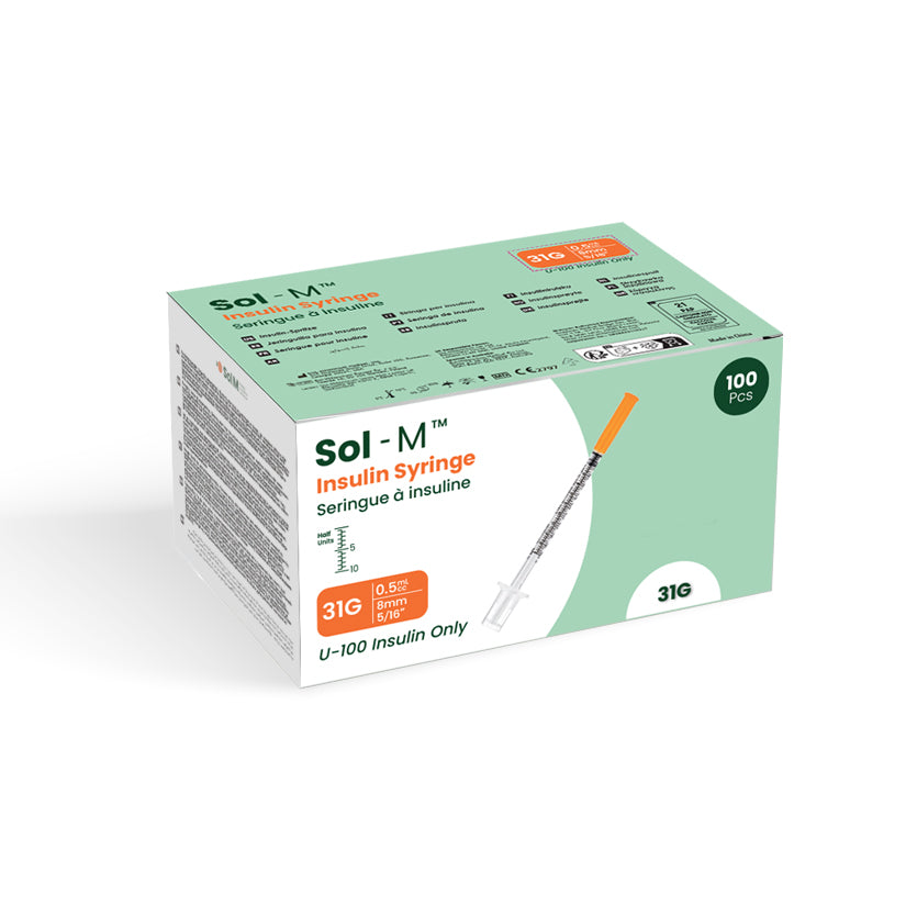 Sol-M® Standard Insulin Syringe