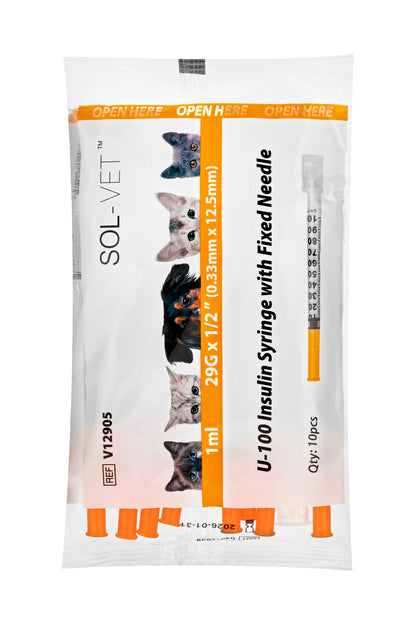 Sol-Vet® Standard Insulin Syringe