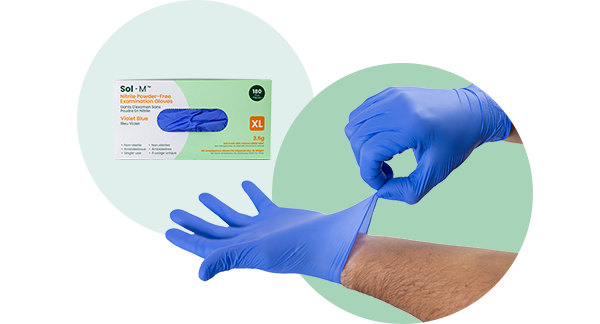 Sol-M® Nitrile Examination Gloves are Engineered for Protection.