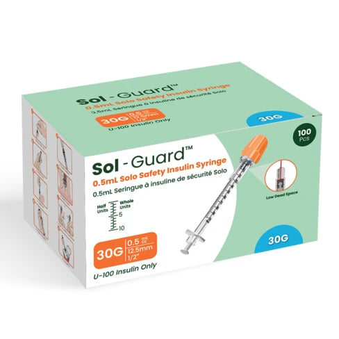 Sol-Guard® Solo Safety Insulin Syringe
